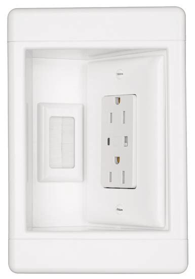 recessed tv outlet box lowe's